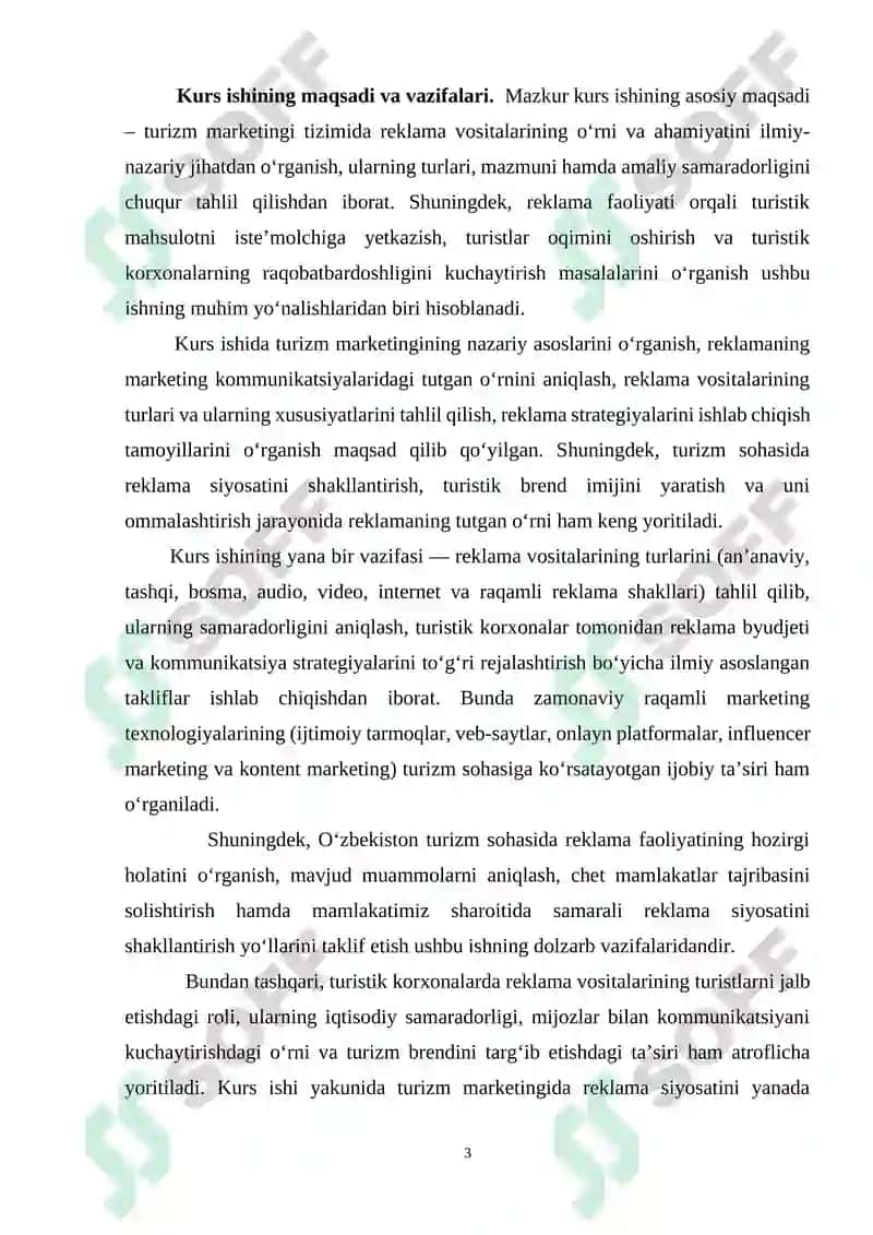TURIZM MARKETINGIDA REKLAMA VOSITALARI VA ULARNING TAHLILI 3