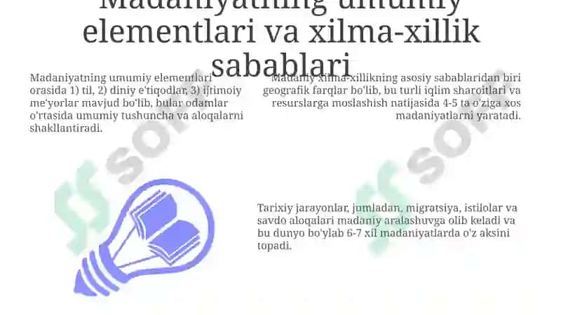 Dunyoxalqlarimadaniyatida umumiylik va farqlar 3