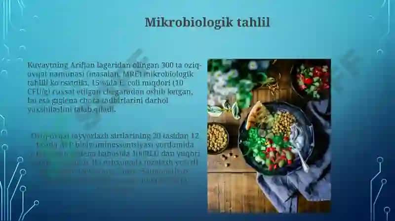 Ovqat ratsioni gigenik baholash 3