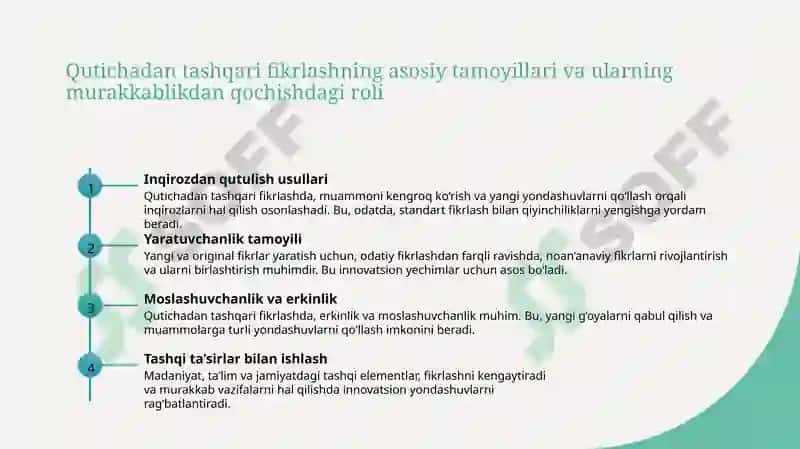 Noodatiy fikrlash asoslari 3