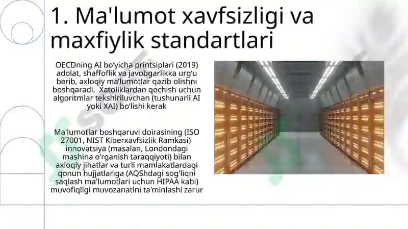 Ma'lumotlarni qidirish (Data Mining) standartlari 3