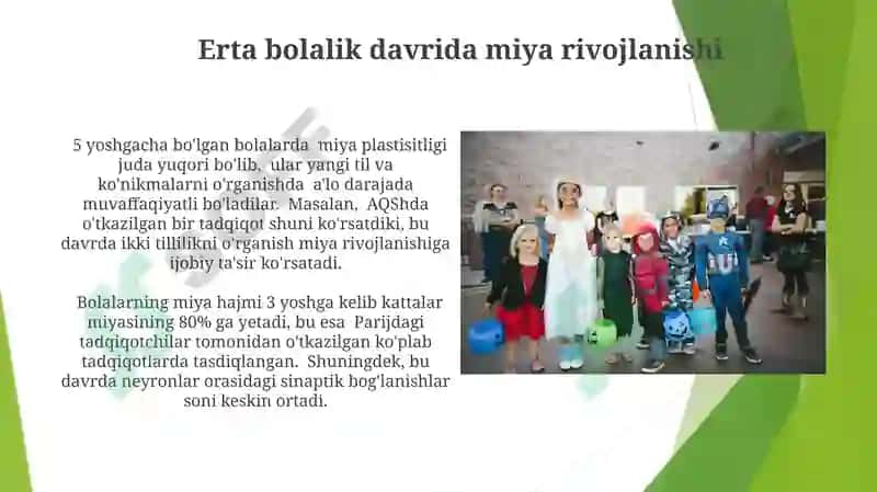 Erta bolalik davrida bolaning rivojlanishining o'ziga xos xususiyatlari 3