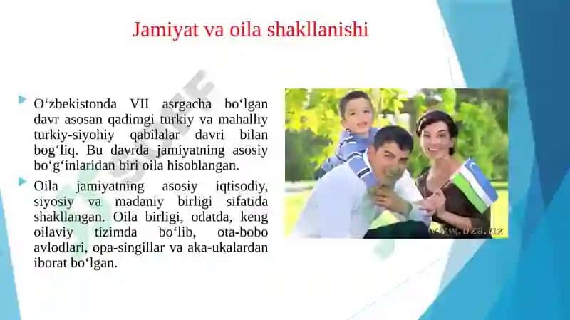 O‘ZBEKISTONDA VII ASRGACHA OILA TARBIYASINING RIVOJLANISH TARIXI. 3