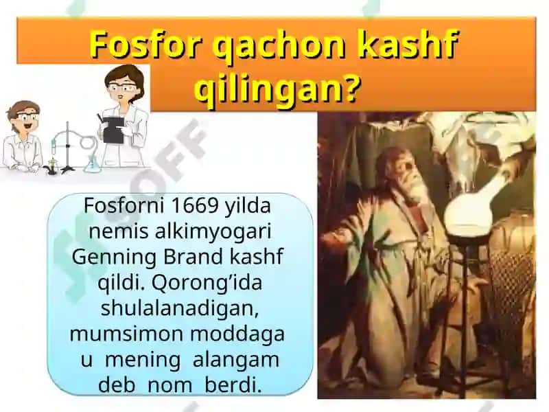 Fosforning xossalari 3