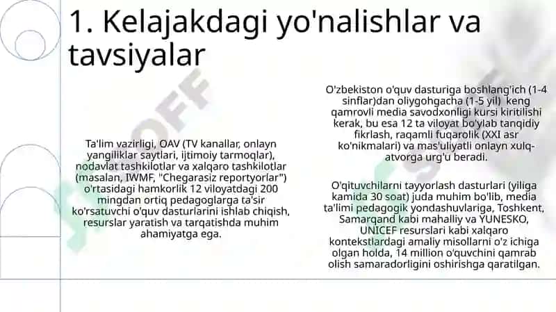 O'zbekiston ta'lim tizimida media ta'limining oʻrni 3