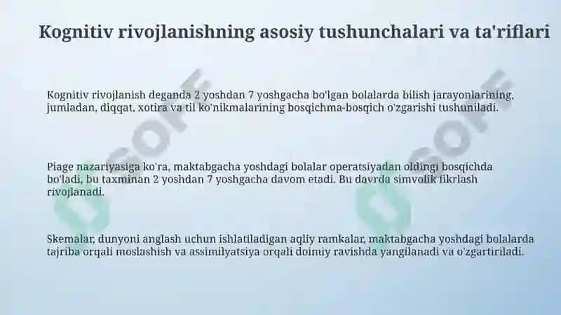 Maktabgacha yoshdagi bolalarda kognitiv jarayonlarning rivojlanishi 3
