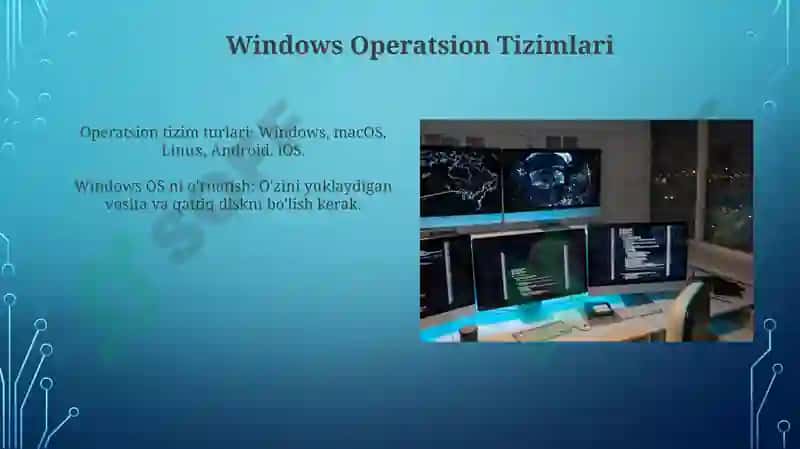 Windows Operatsion Tizimlari 3