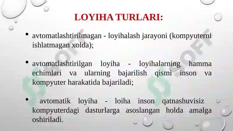 Zamonaviy avtomatlashtirilgan loyixalash tizimlari va ularni texnik soxalarda qo’llanilishi. 3