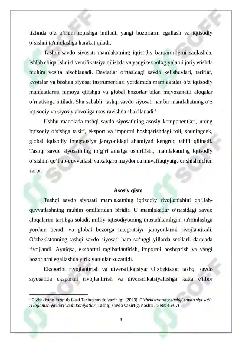 TASHQI SAVDO SIYOSATI 3