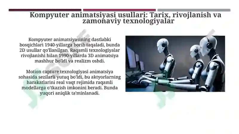Kompyuter animatsiyasi usullari 3