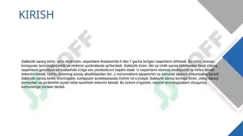 Sakkizlik sanoq tizimi asoslari 3