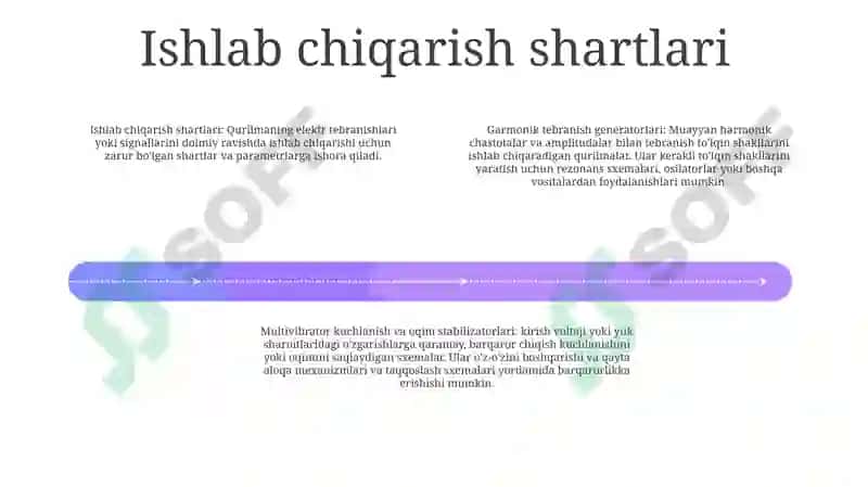 Generasiya Shartlari. Garmonik Tebranish Generatorlari 3