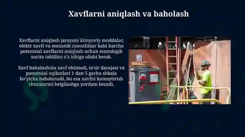 Xavflarni aniqlash va baholash 3