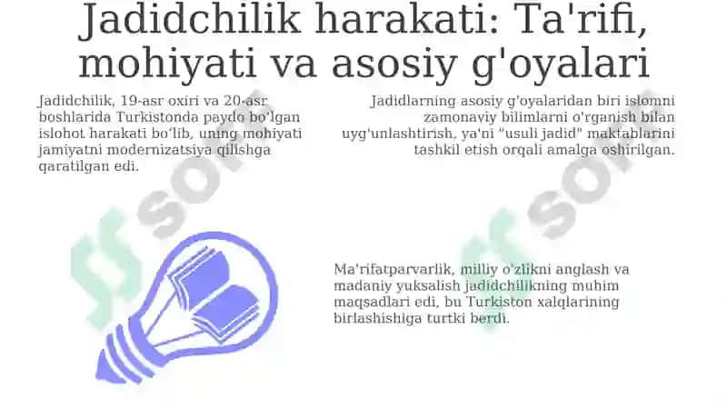 Jadidchilik: Ta'rif, Maqsadlar va G'oyalar 3