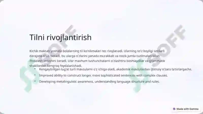 Kichik maktab yoshida psixologik rivojlanishning umumiy tavsifi 3