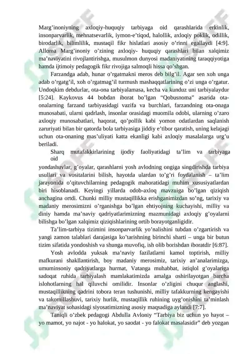 Qadimgi pandnomalarning ta’lim tarbiyaviy ahamiyati 3
