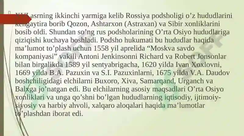 Turkistonda Rossiya imperiyasi mustamlaka boshqaruvi tuzumining qaror topishi 3