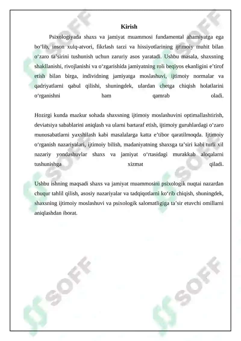 Psixologiyada shaxs va jamiyat muammosi 3
