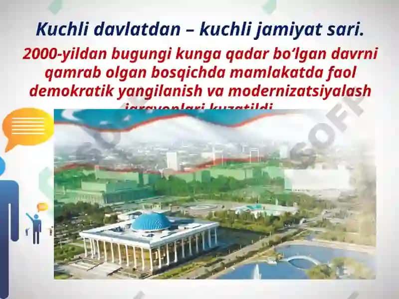 O'zbekistonda demokratik, fuqorolik jamiyati asoslarining shakllanishi, amalga oshirilgan siyosiy islohotlar 3