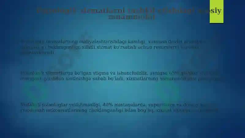 Psixologik xizmatni tashkil etishning muammolari 3