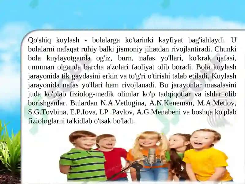 Bolalarning musiqiy ta`limi 3