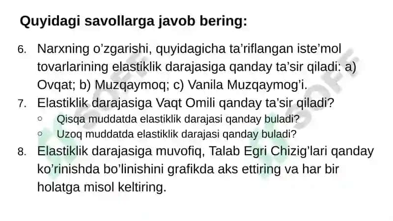 Amaliyot 2 - Elastiklik va uning qo’llanilishi 3