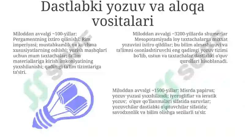 Pedagogik texnologiyaning kelib chiqish tarixi 3