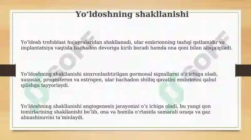 Yo'ldosh hosil bo'lishi va tirik tug'ishning ahamiyati 3