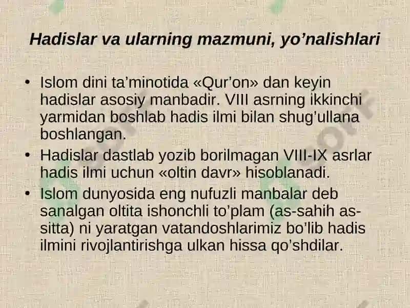 Markaziy Osiyoda Hadis Ilmining Rivojlanishi, Buyuk Muhaddislar 3