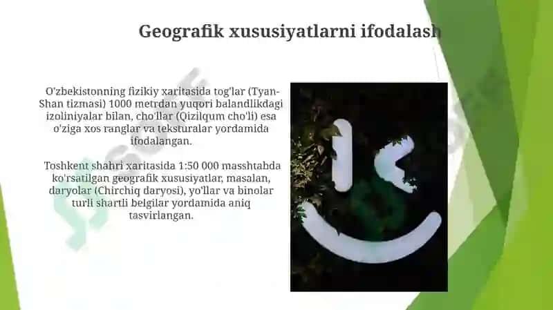 Geografik xususiyatlarni ifodalash 3