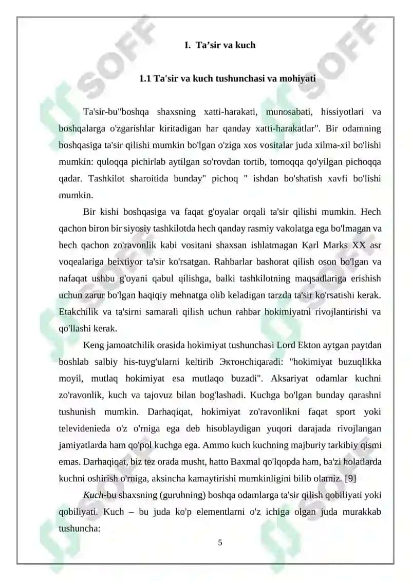 Tashkilot faoliyatida ishlatiladigan kuch va ta'sir turlari 3