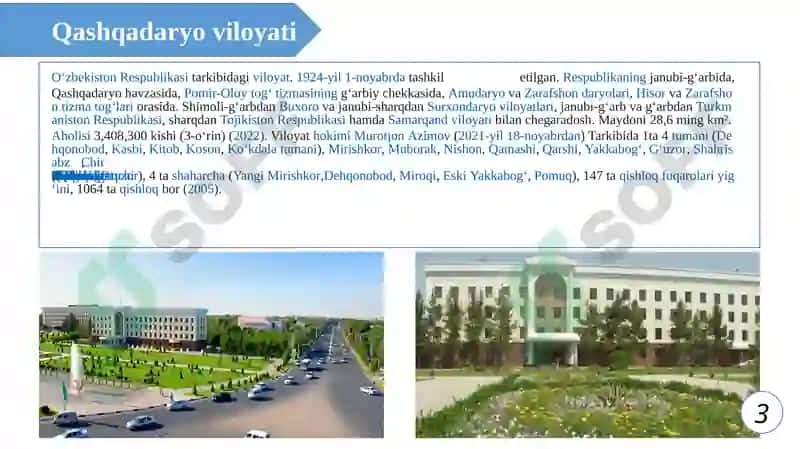 Qashqadaryo viloyati, Shahrisabz shahrining meliorativ holati va olib borilayotgan tadbirlar 3