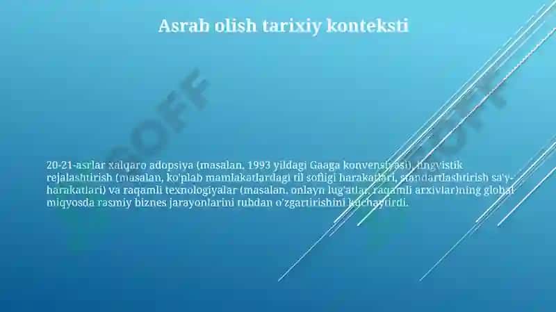 - Tags: Davlat tili, hujjatlar, standartizatsiya, rasmiy muhitlar 3