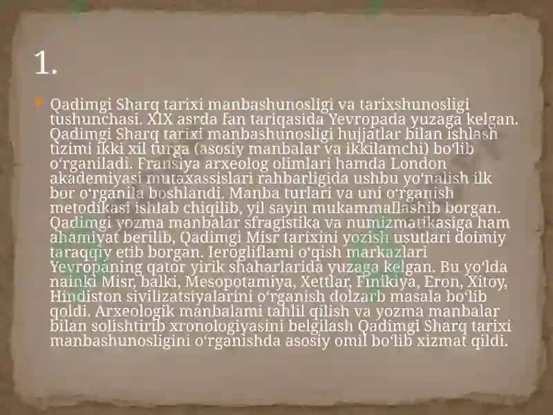 Qadimgi Sharq manbashunosligi 3