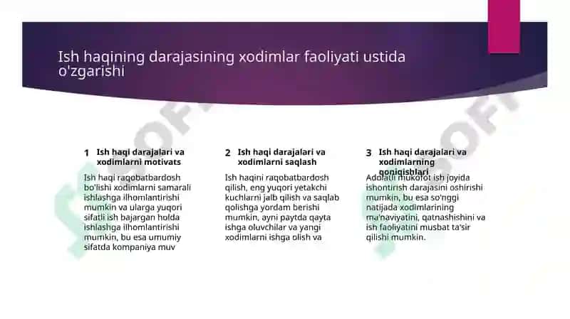 Turizm va mehmonxona xo'jaligi korxonalarida ish haqi va mehnat unumdorligi 3