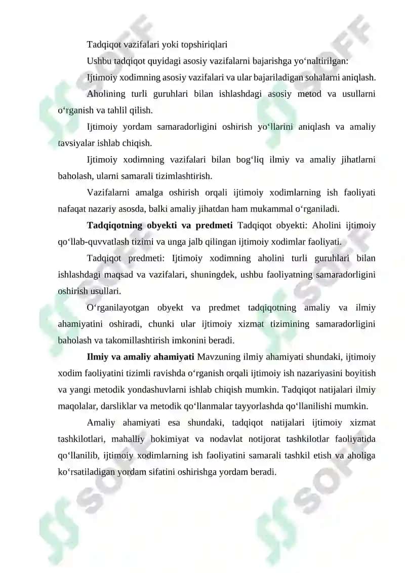 Aholini turli guruhlari bilan ishlashda ijtimoiy xodimning maqsad va vazifalari 3