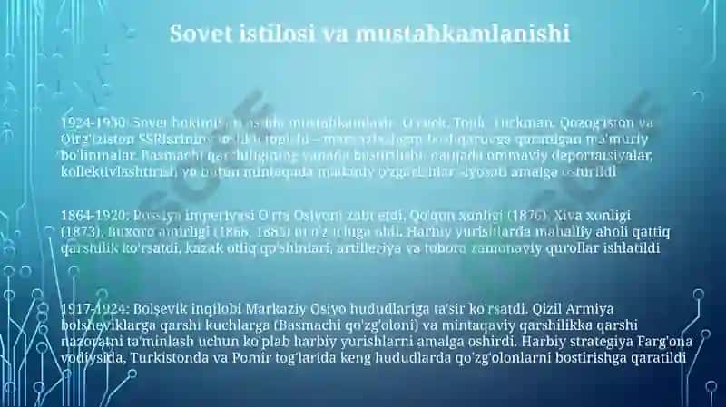Rossiya imperiyasining Oʻrta Osiyoga harbiy yurishlari 3
