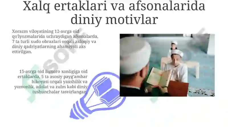 Xalq pedagogikasida diniy ta'limotlar ahamiyati 3