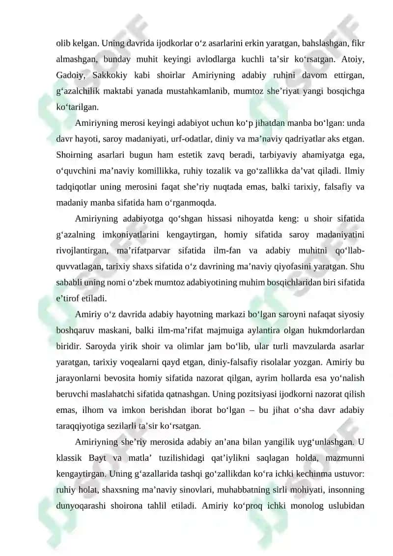 AMIRIYNING ADABIYOTGA QOʻSHGAN HISSASI. 3