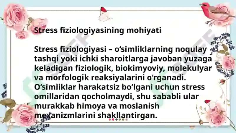 O‘simliklarda stress fiziologiyasi va ularning moslanish mexanizmlari 3