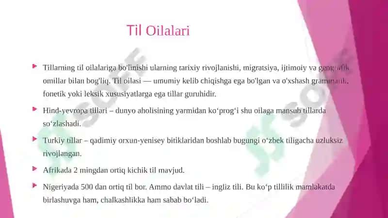“Til – insoniyatning eng ulkan kashfiyoti. Agar odamlar bir-birini tushunmaganida, tarix ham, ilm ham, madaniyat ham bo‘lmagan bo‘lardi.” 3