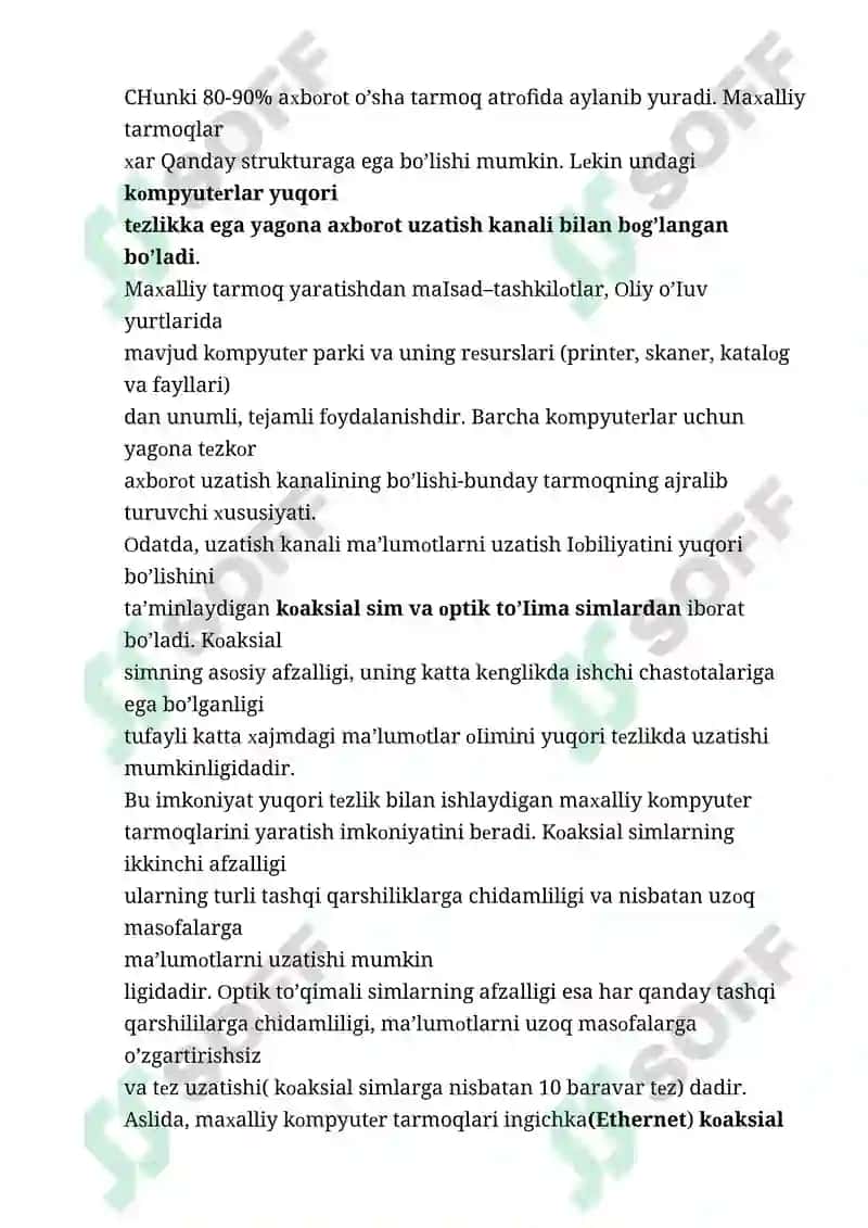 Kompyuter tarmoqlari, global tarmoqlar 3