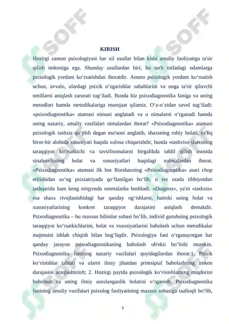 AMALIY TOPSHIRIQ XAREKTERIGA KO’RA PSIXODIAGNOSTIK METODIKALAR KLASSIFIKATSIYASI 3
