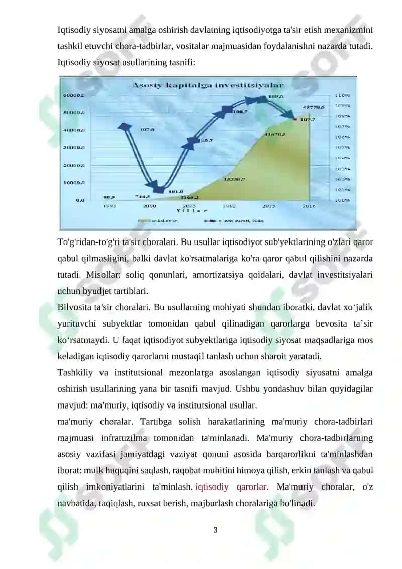 Davlatning iqtisodiy siyosatining tamoyillari va yo’nalishlari 3