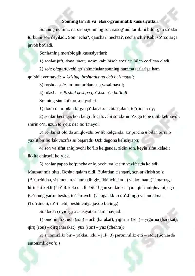 O’zbek Tilida Hisob So‘zlarning Qo‘llanishi 3