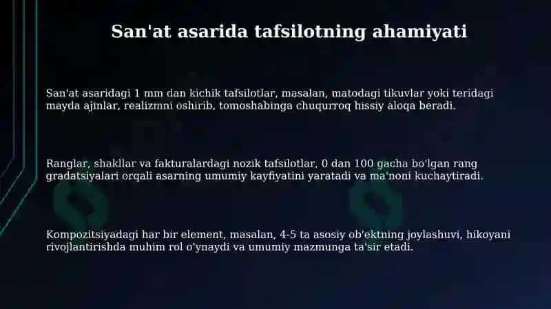 Badiiy asarda detal mavzusi boʻyicha taqdimot 3