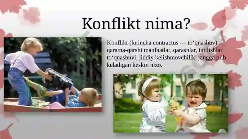 Pedagogikkonfliktturlari va ularni bartaraf etish yo'llari 3