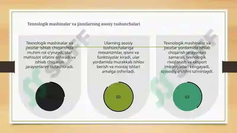 Texnologik mashinalar jixozlar va mexanizmlar haqida umumiy ma’lumotlar 3