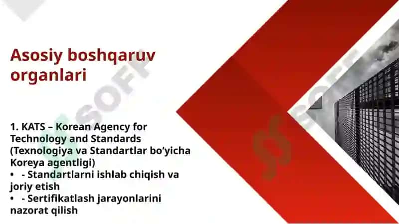Janubiy Koreya Respublikasining standartlashtirish va sertifikatlash tizimi 3
