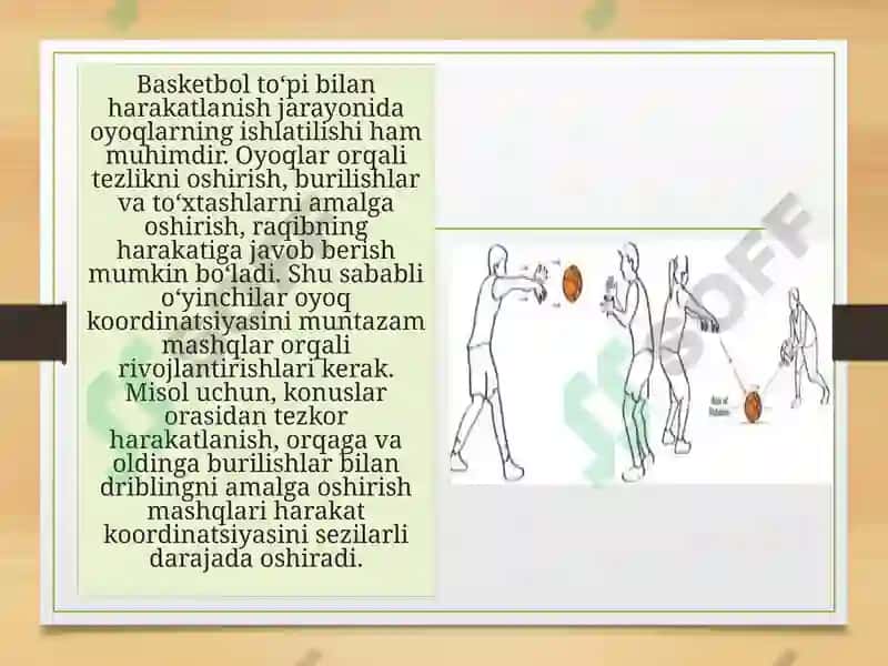 BASKETBOL TO‘PI BILAN HARAKATLANISH VA BURILISHLAR TEXNIKASINI TAKOMILLASHTIRISH 3